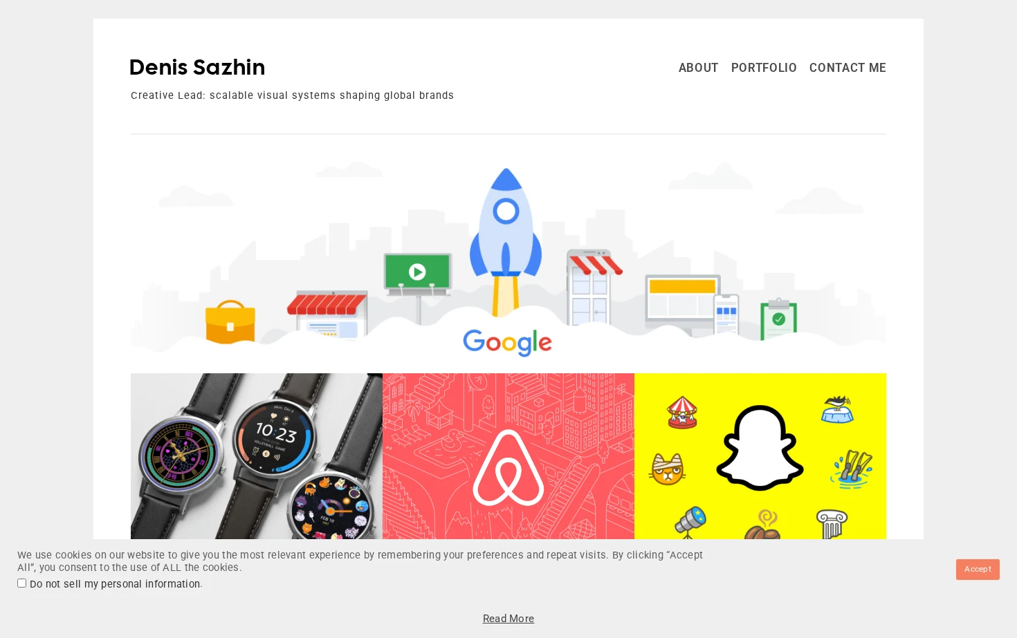 Denis Sazhin 页面快照
